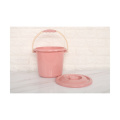 Pp Material Drum With Handle And Lid Food Grade Container Multipurpose Plastic Bucket